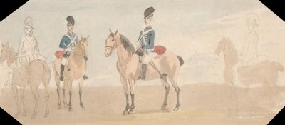 The Light Dragoons by Paul Sandby